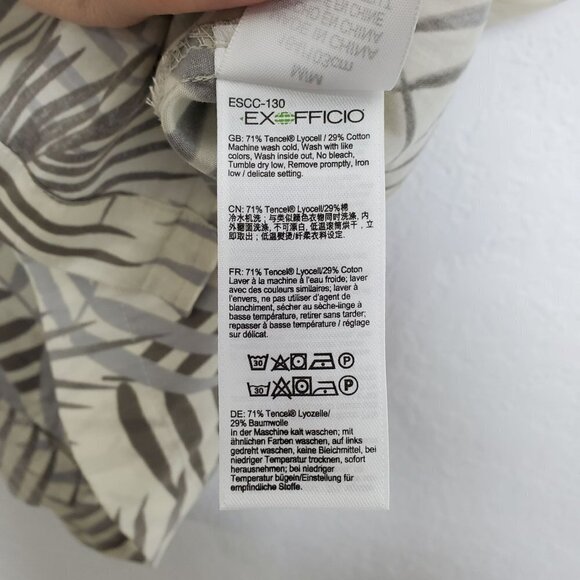 ExOfficio Men's Button Front Shirt Size M Short Sleeve Tropical Hawaiian Vaca - Picture 4 of 8